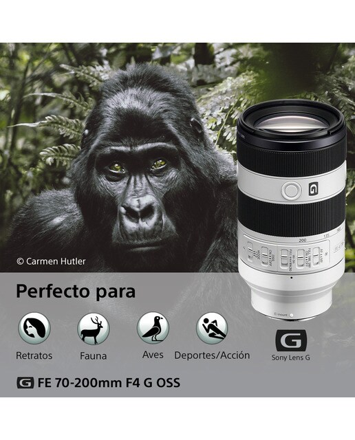 Objetivo Sony FE 70-200 mm F/4 G OSS para montura tipo E de Sony 2