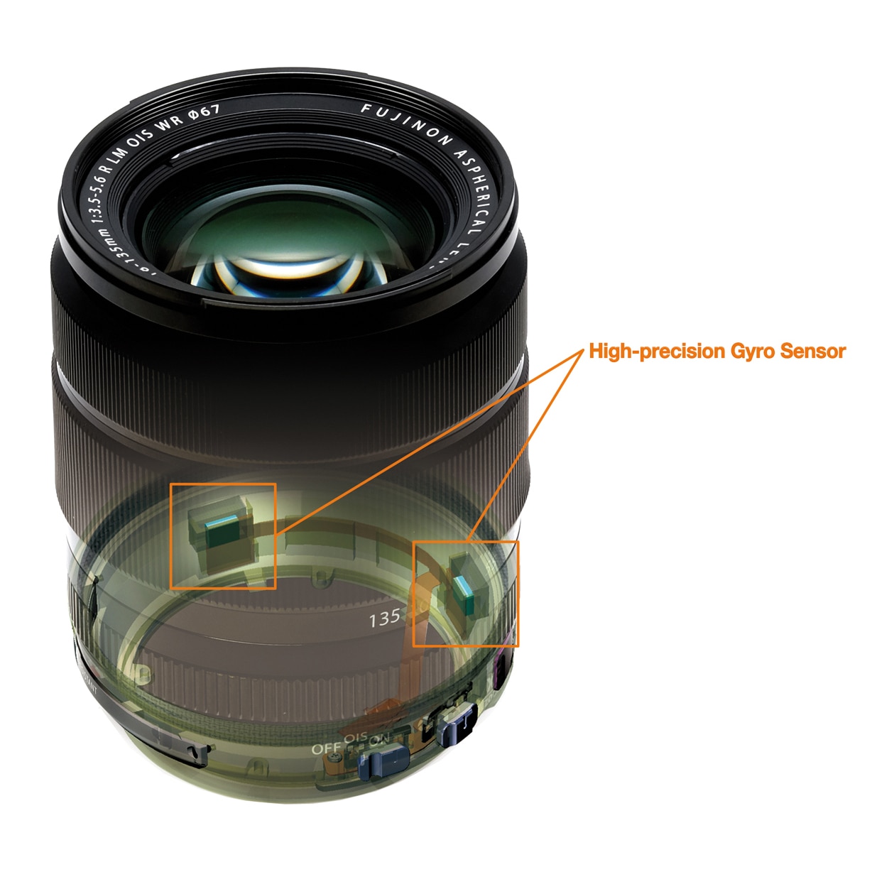 Objectiva  Fujinon XF 18-135mm F/3,5-5,6 R LM OIS WR 3