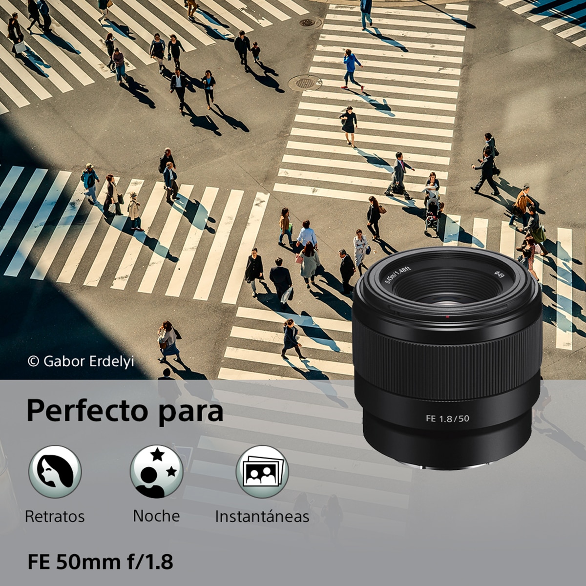 Objetivo Sony FE 50mm F/1.8 para montura tipo E de Sony 2