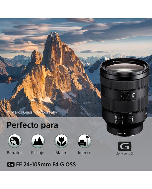 Objetivo Sony FE 24-105mm F4 G OSS para monturas tipo E SEL24105G