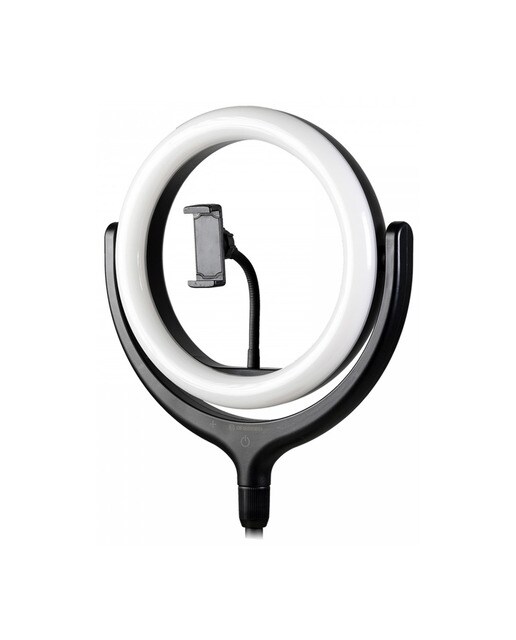Anillo Luz Led Bresser 25cm + Soporte Móvil + Trípode Negro-1