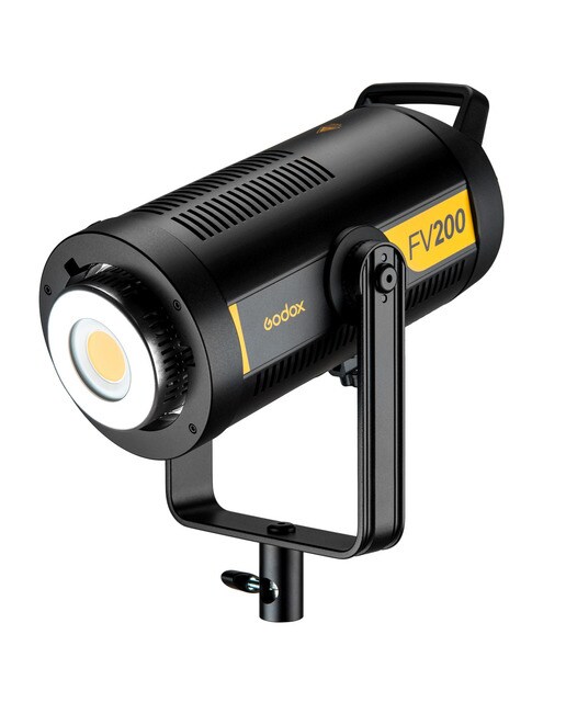 Flash Luz LED de sincronización de alta velocidad Godox FV200 Negro-3