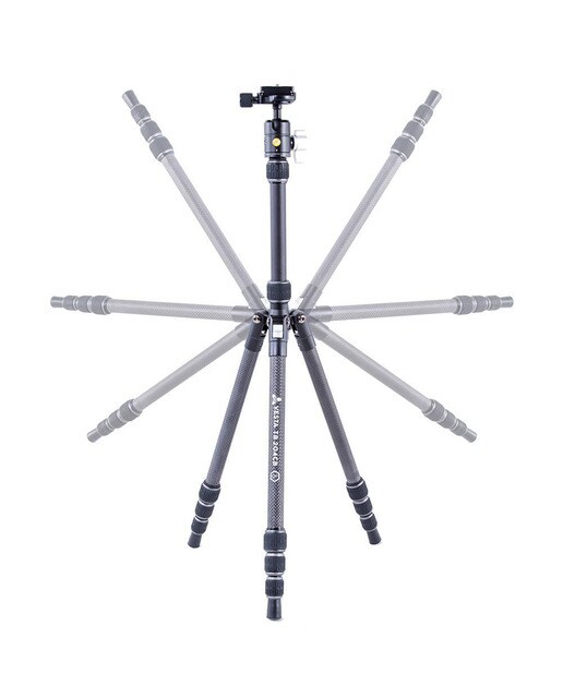 Trípode de viaje Vanguard VESTA TB de carbono Negro-3
