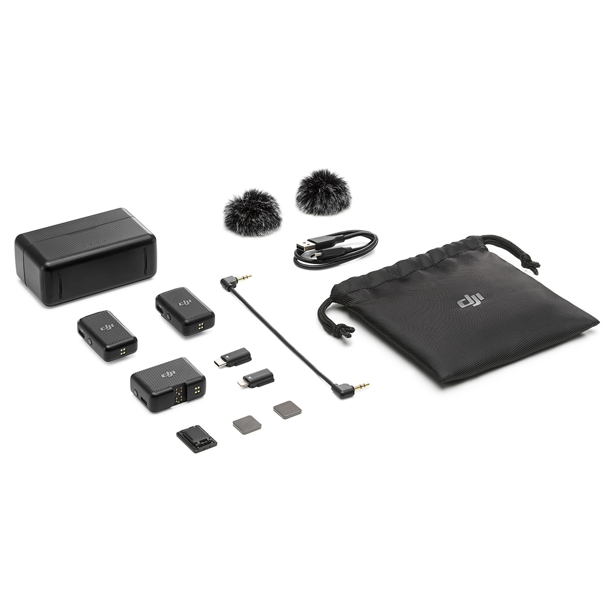 Micrófono inalámbrico DJI Mic (2 TX + 1 RX) Negro-10