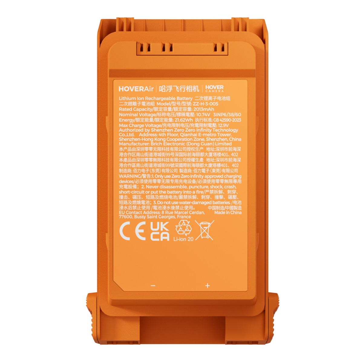 Batería inteligente HOVERAir para Aqua Naranja-2