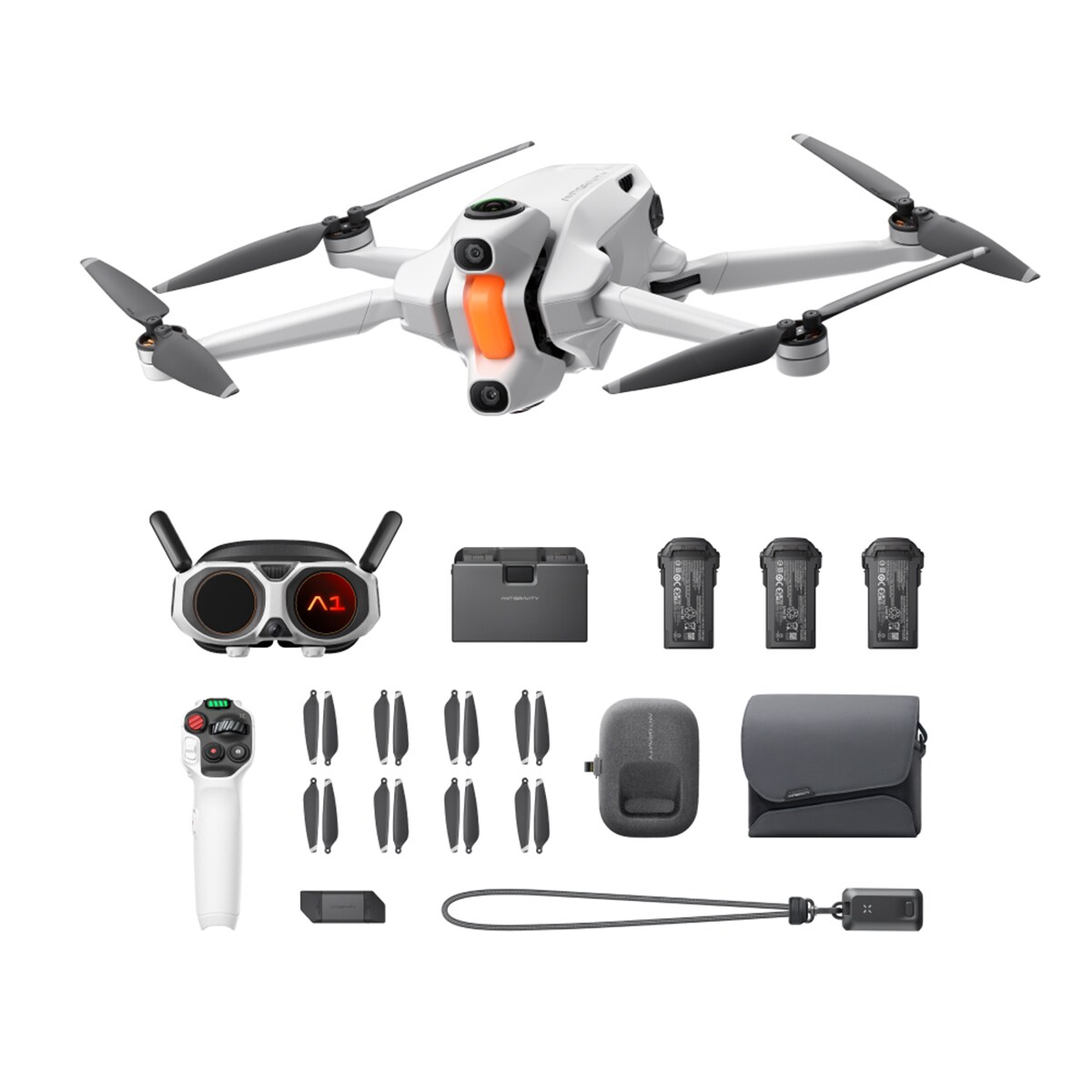 Dron Insta360 Antigravity A1, 8K 360º, Infinity Bundle Blanco-2