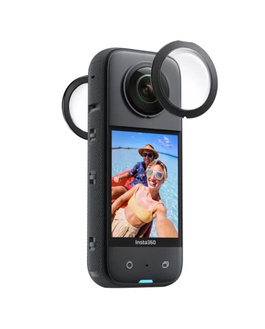 Protectores de lentes adesivas M216 para Insta360 X3 Transparente / Preto-4