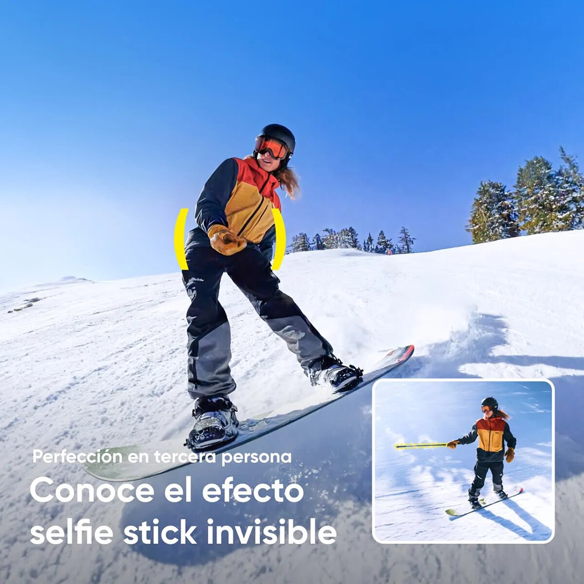 Cámara de acción Insta360 X4 Kit Snowboard 4