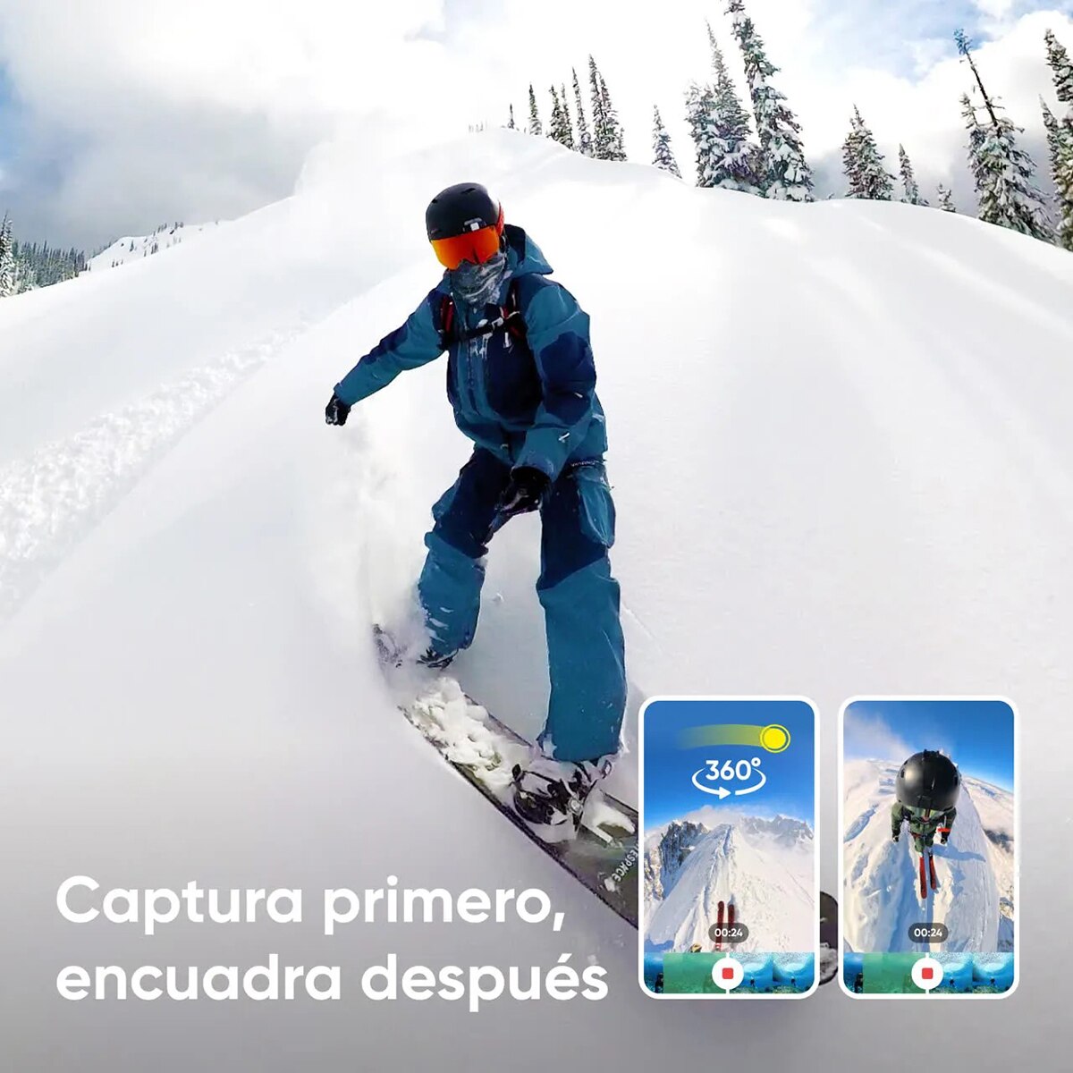Cámara de acción Insta360 X4 Kit Snowboard 5