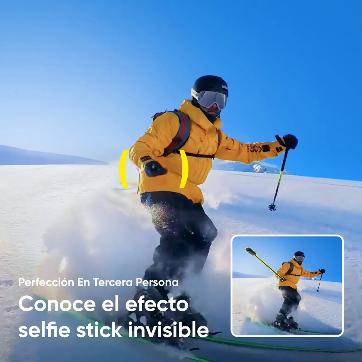Cámara de acción Insta360 X4 Kit Esquí 4