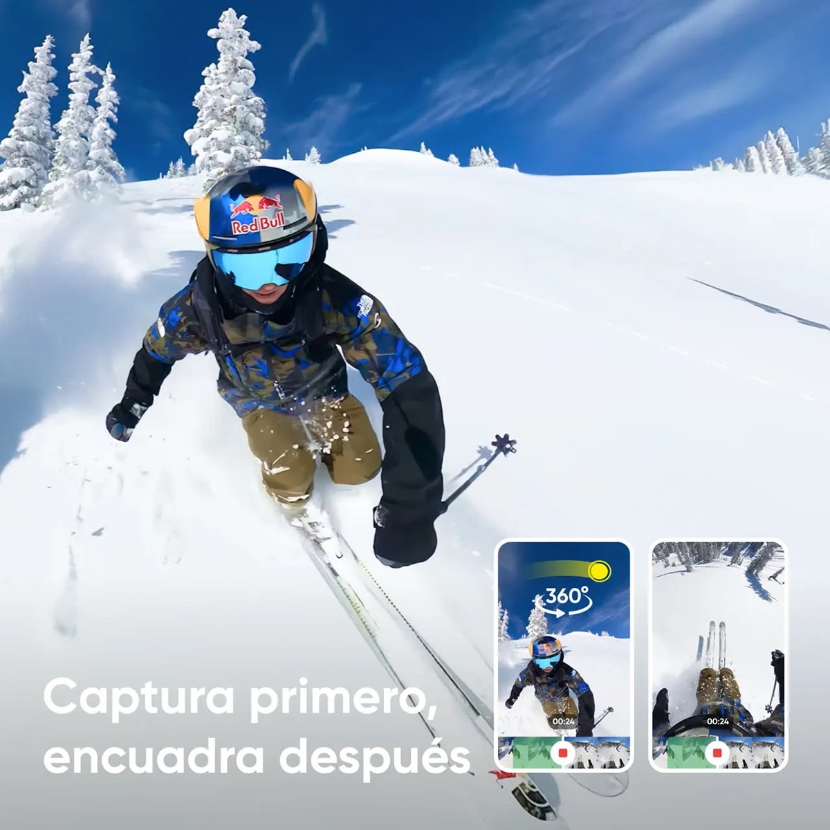 Cámara de acción Insta360 X4 Kit Esquí 5