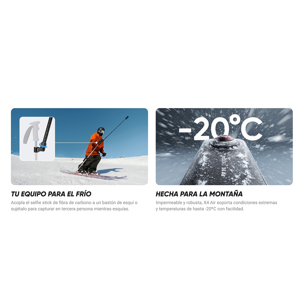 Cámara de acción 8K Insta360 X4 Air Starter Bundle - Negro Negro-34