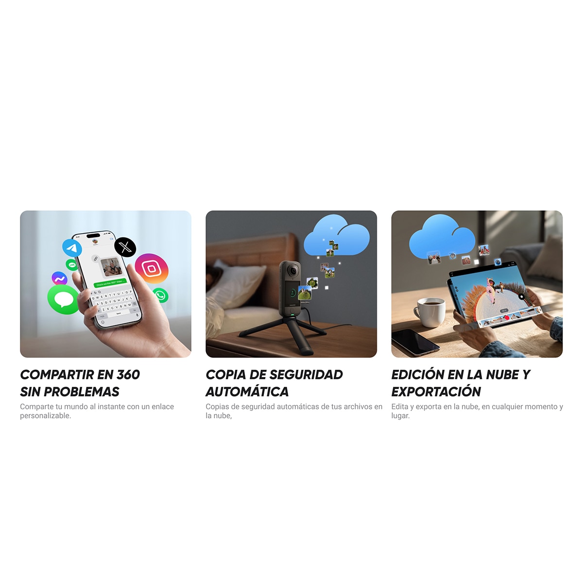 Cámara de acción 8K Insta360 X4 Air Starter Bundle - Negro Negro-40