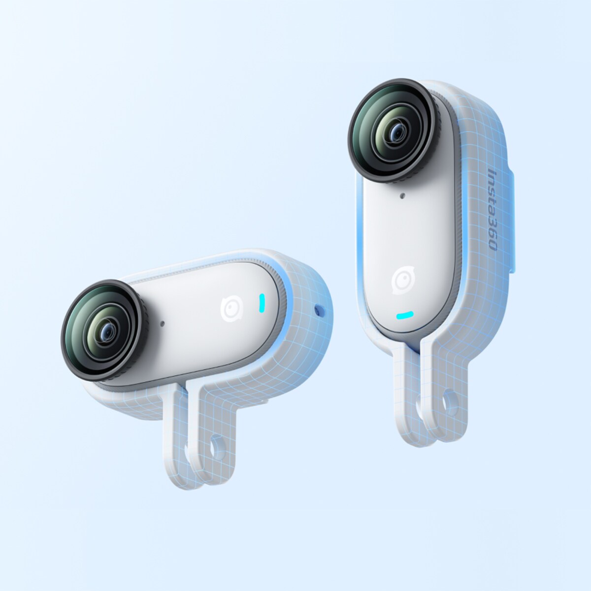 Montura de Acción Vertical-Horizontal para Insta360 GO 3 / GO 3S Blanco-6