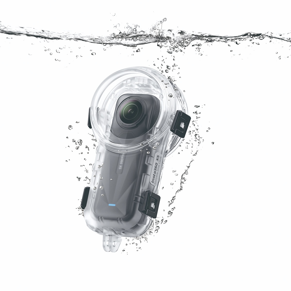 Carcasa de buceo Insta360 Invisible Dive Case para cámara Insta360 X5 Transparente-4