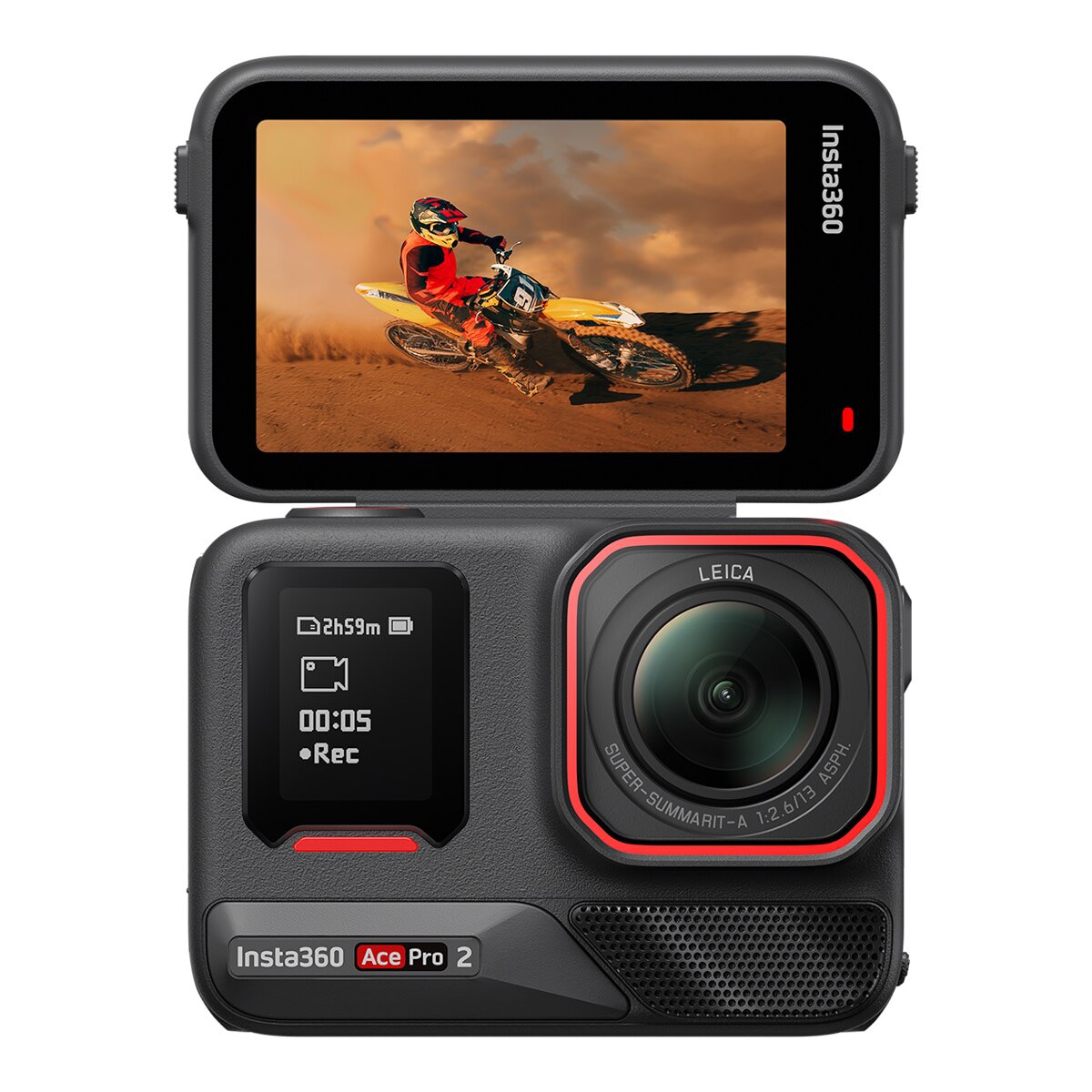 Cámara de acción Insta360 Ace Pro 2 con doble batería Negro-2