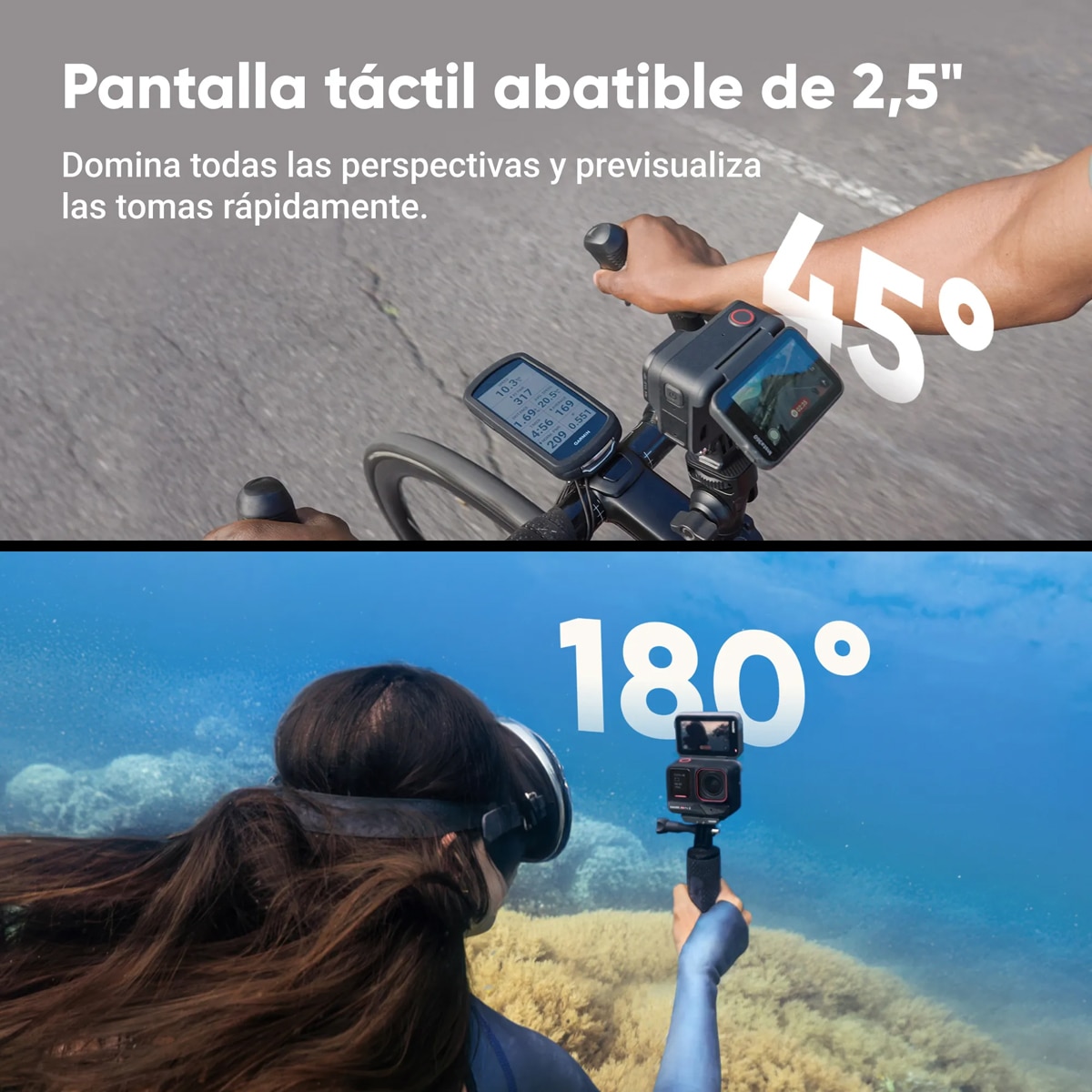 Cámara de acción Insta360 Ace Pro 2 con doble batería Negro-7