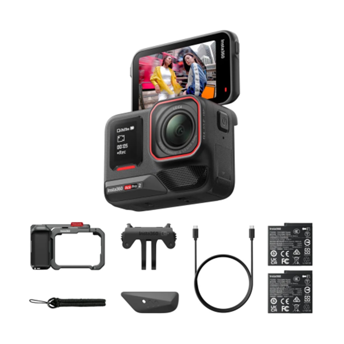 Cámara de acción 8K con IA Insta360 Ace Pro 2 Explorer Bundle 1