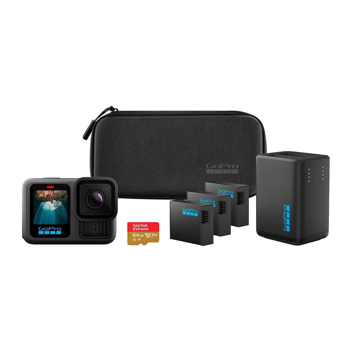 Imagen 0 de Cámara deportiva HERO13 BLACK + colección de lentes de la serie HB