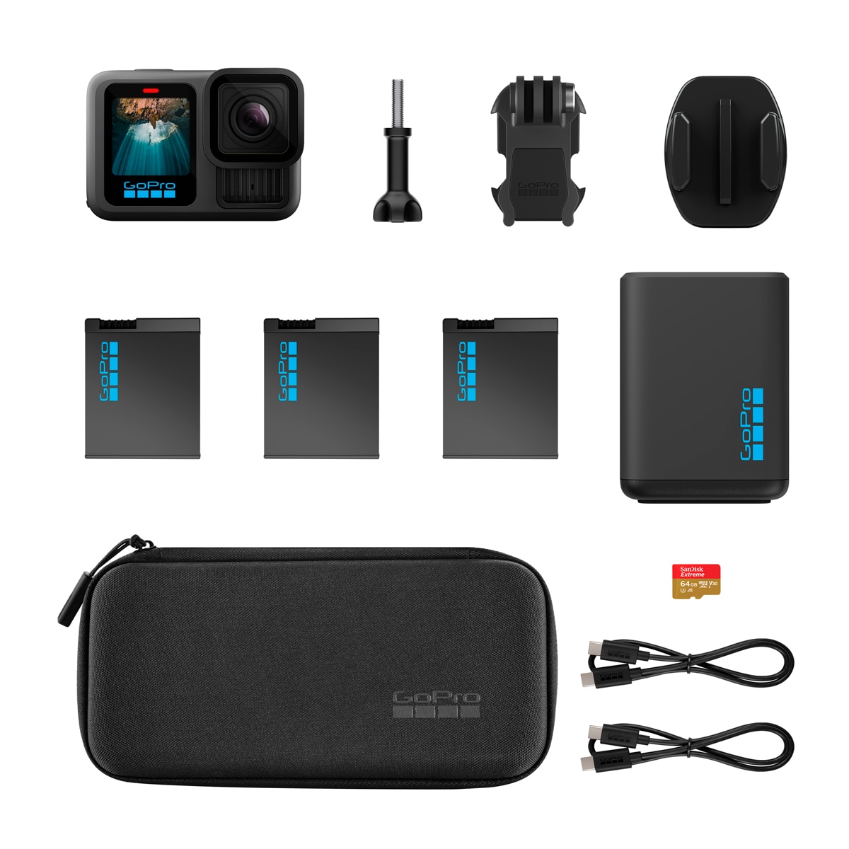 Cámara deportiva HERO13 BLACK + colección de lentes de la serie HB Negro-4