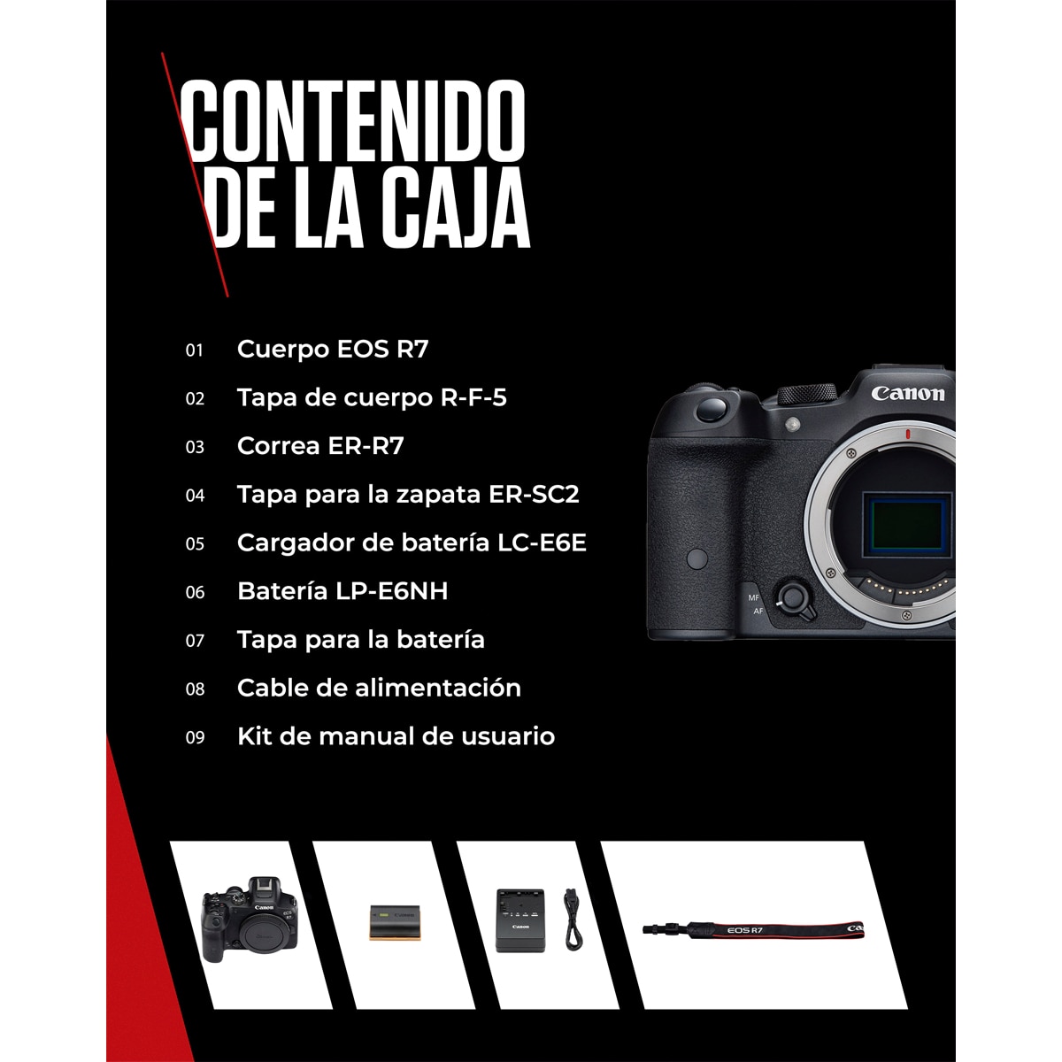 Câmara Mirrorless Canon EOS R7 (Corpo) Preto-7