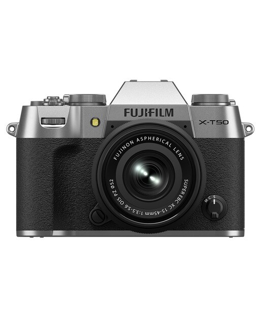 Câmara Evil Fujifilm XT-50 com Objetiva XC15-45mm F3.5-5.6 OIS PZ Prata-1