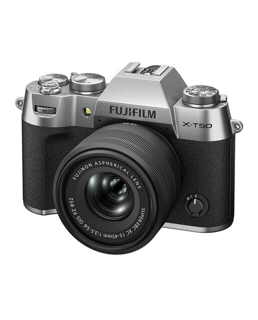 Câmara Evil Fujifilm XT-50 com Objetiva XC15-45mm F3.5-5.6 OIS PZ Prata-3