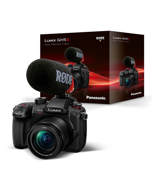 Imagen 3 de Cámara Micro 4:3 Panasonic Lumix DC-GH5M2 + Objetivo H-H025 F1.7 + Micrófono RODE Videomic Go II - Negro Negro