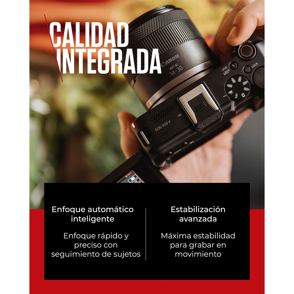 Cámara Evil Canon EOS R50 V cuerpo Negro-4