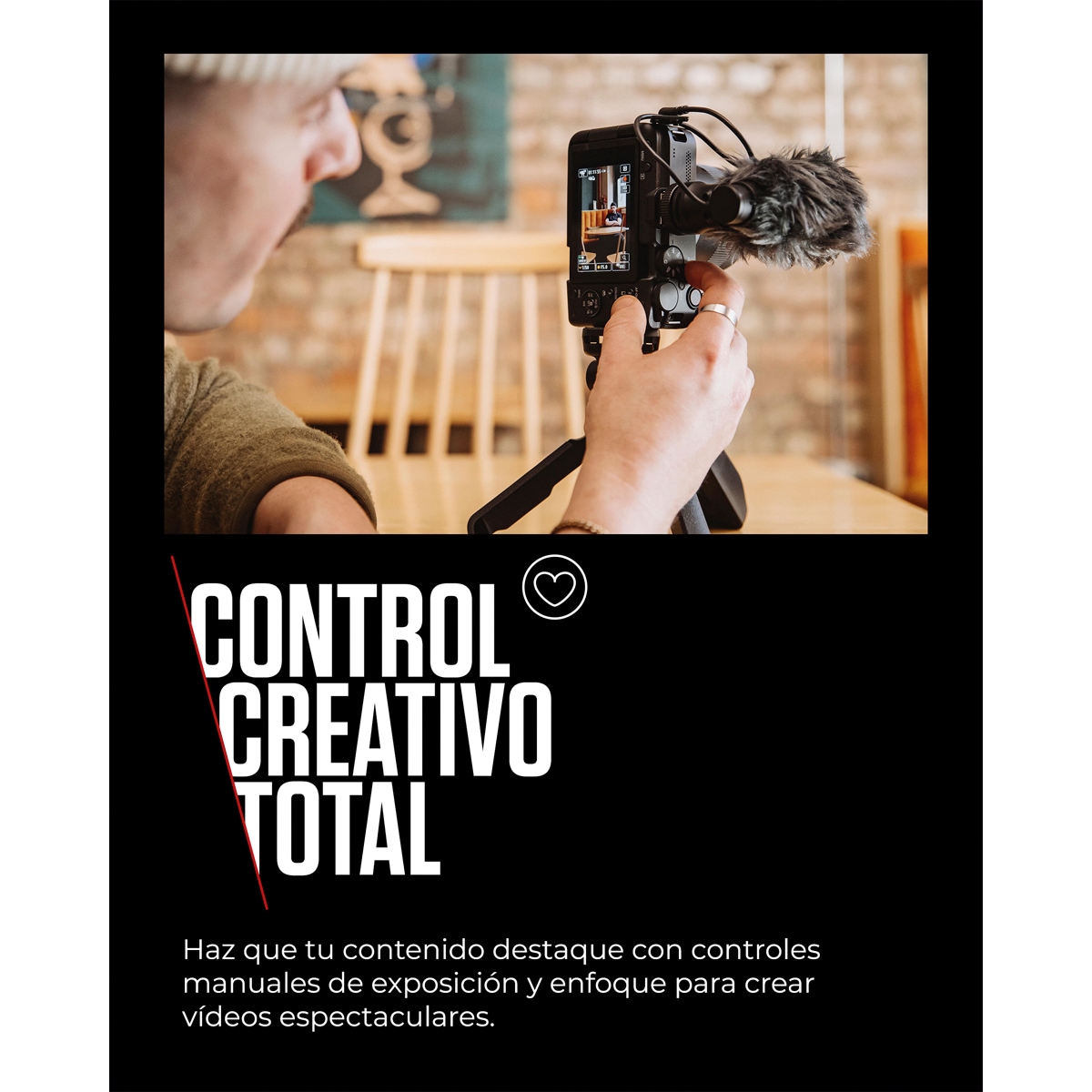 Cámara Evil Canon EOS R50 V con objetivo RF-S 14-30mm F4-6.3 IS STM PZ Negro-3