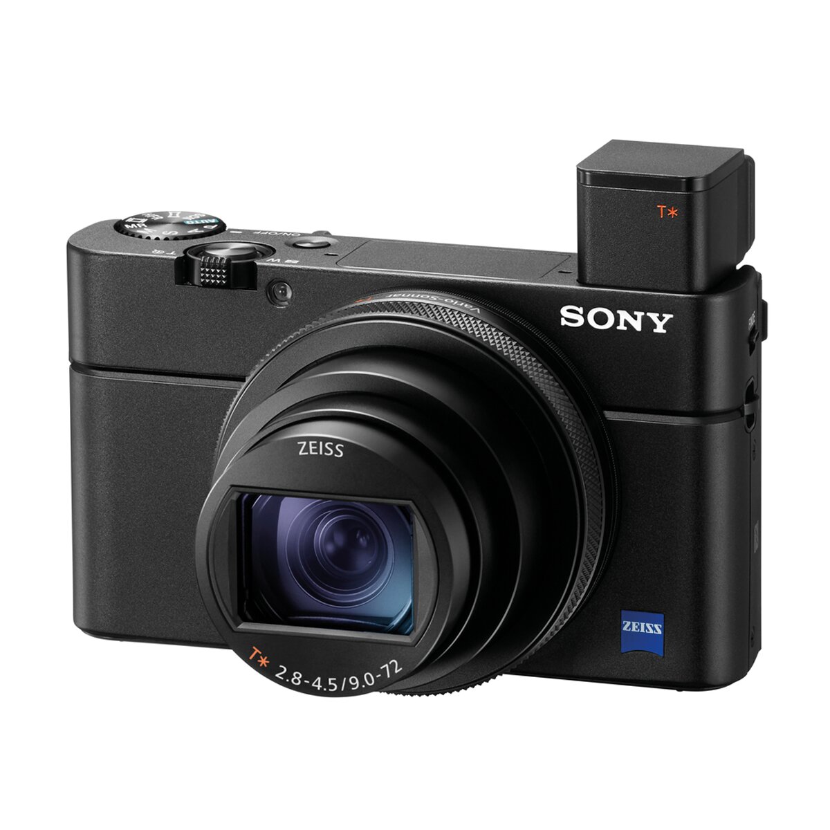 Sony RX100 VII.Cámara compacta premium avanzada, sensor 1.0, lente Zeiss 24-200 mm F2.8-4.5, enfoque automático superior, vídeo 4K(DSC-RX100M7A) - Negro Negro-3