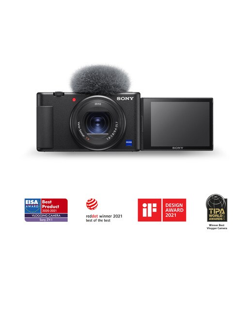 Imagen 2 de Sony ZV-1A. Cámara digital para vlogs con pantalla abatible y vídeo en 4K - Negro Negro