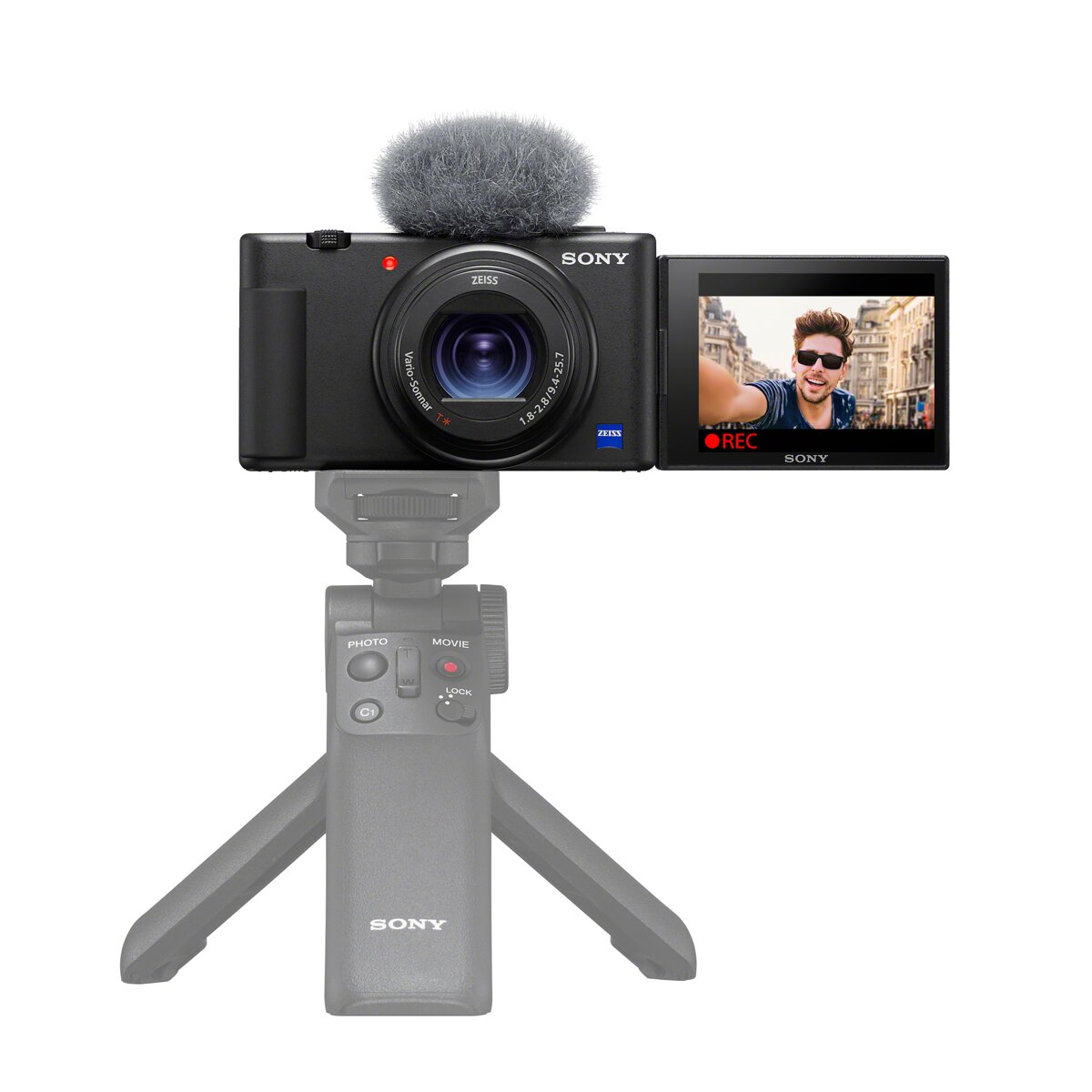 Sony ZV-1A. Cámara digital para vlogs con pantalla abatible y