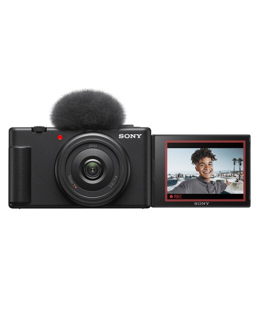 Sony ZV-1F cámara compacta vlogging con objetivo prime ultra gran angular de 20 mm y pantalla LCD de ángulo variable ideal para selfies (ZV1FBDI.EU) - Negro Negro-2