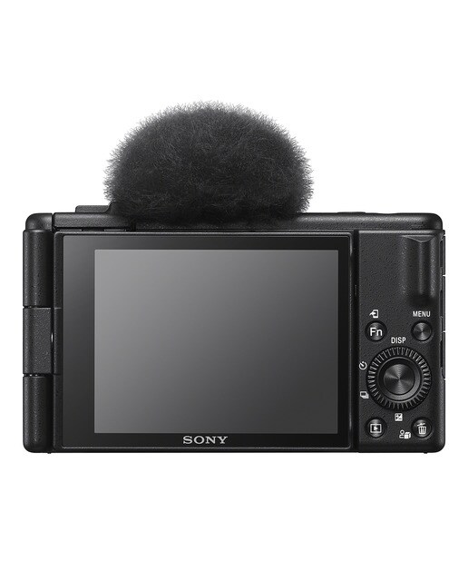 Sony ZV-1F cámara compacta vlogging con objetivo prime ultra gran angular de 20 mm y pantalla LCD de ángulo variable ideal para selfies (ZV1FBDI.EU) - Negro Negro-3
