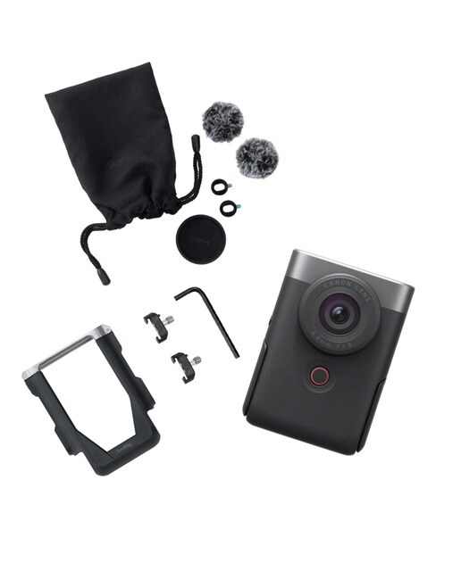 Cámara compacta para vlogging Canon PowerShot V10 Plata Kit TOP - Plata / Negro Plata / Negro-1