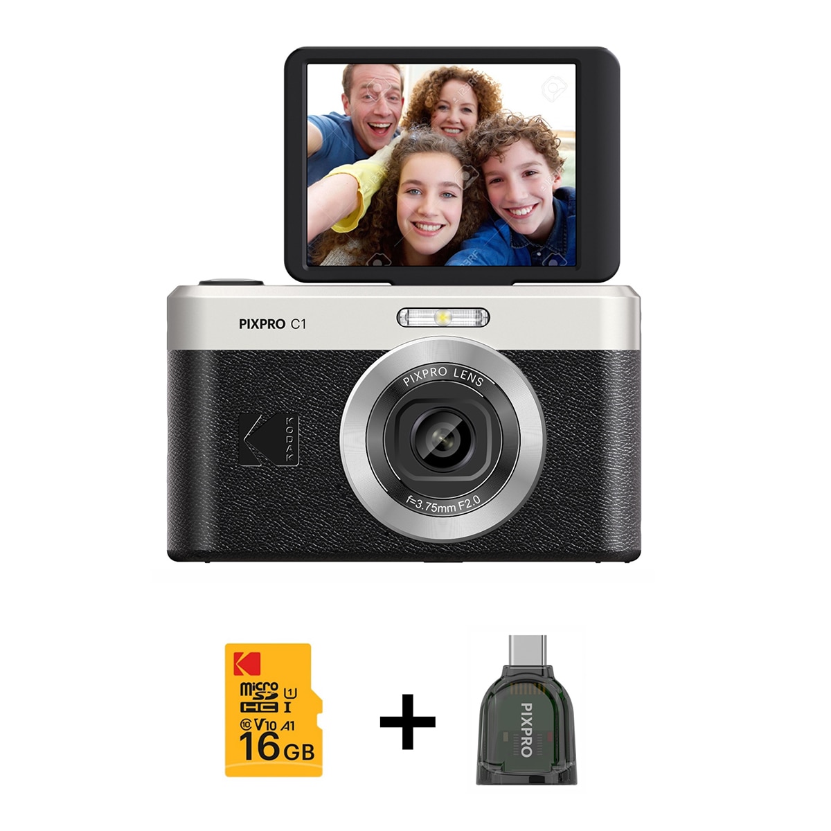 Imagen 0 de Cámara compacta Kodak Pixpro C1 + Tarjeta de memoria de 16GB