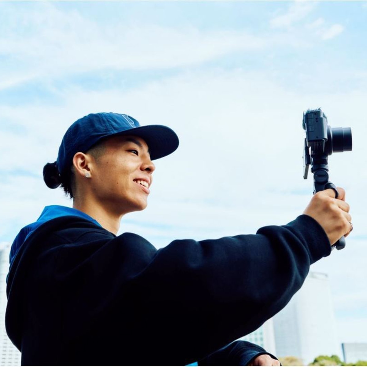 Kit cámara vlogging Sony ZV-1 II | Cámara digital con grip y batería Negro-9