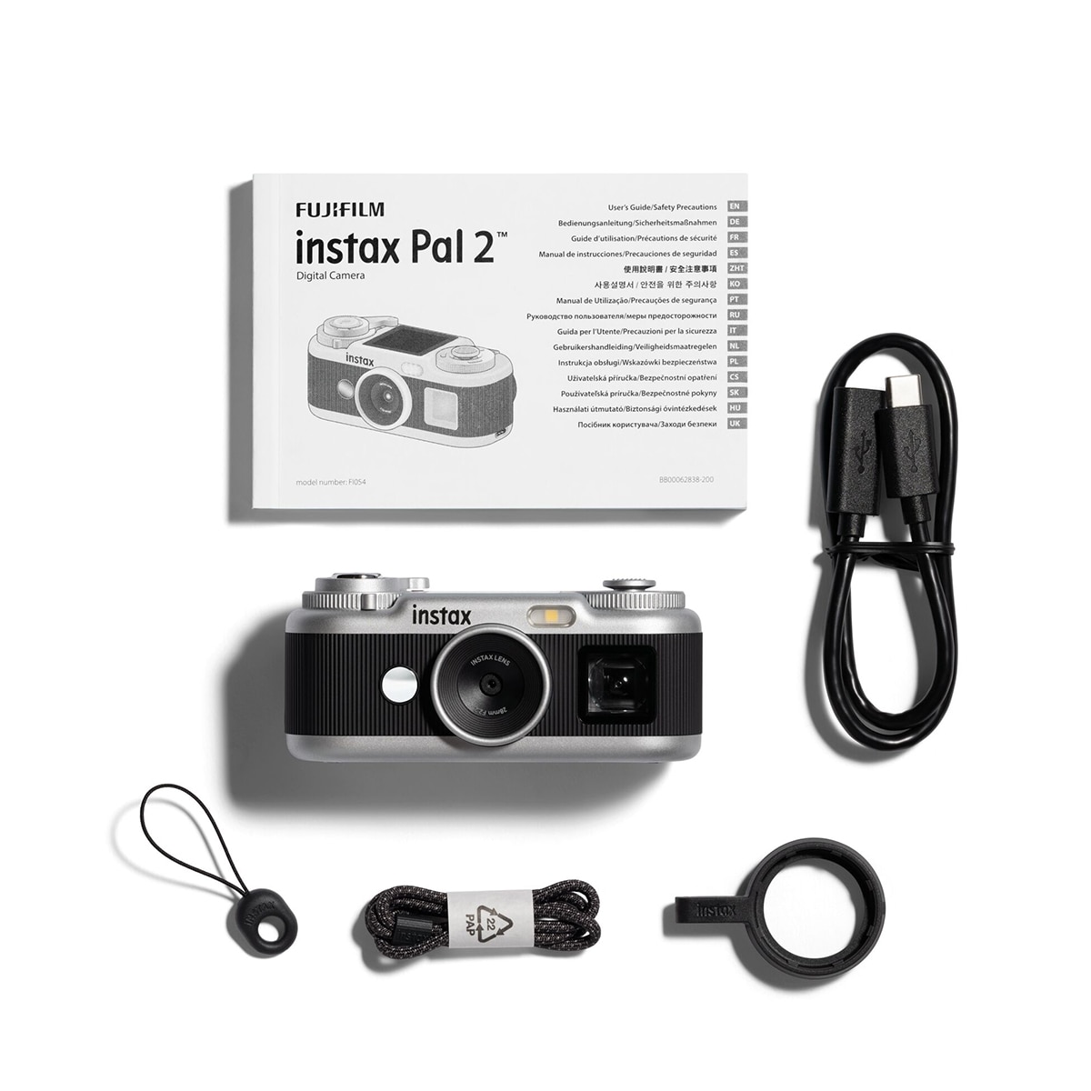 Cámara instantánea digital instax Pal 2 - Negro / Plata Negro / Plata-8