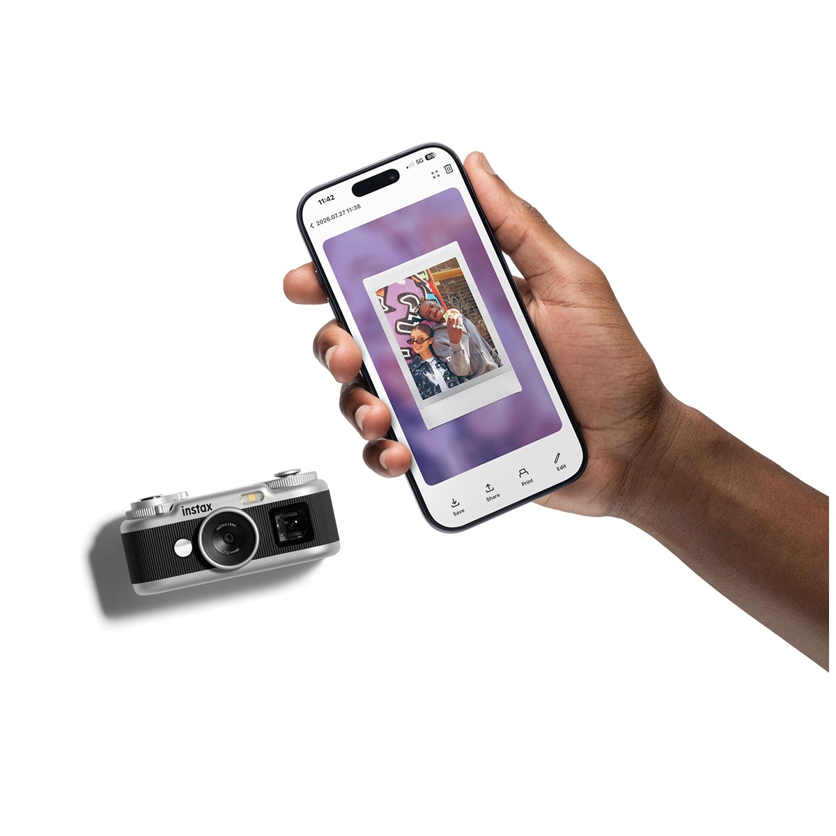 Cámara instantánea digital instax Pal 2 - Negro / Plata Negro / Plata-9