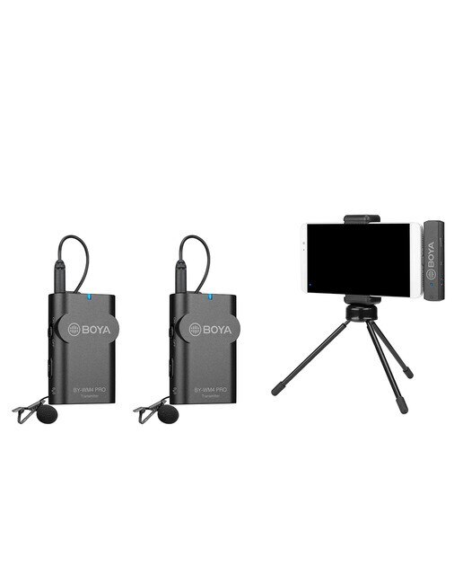 Sistema de micrófono inalámbrico iPhone BOYA BY-WM4 PRO-K3 Negro-2