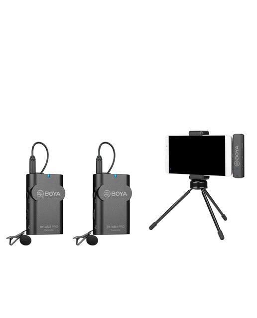Imagen 0 de Sistema de micrófono inalámbrico 2.4 G (transmisor + receptor) BOYA  BY-WM4 PRO-K5