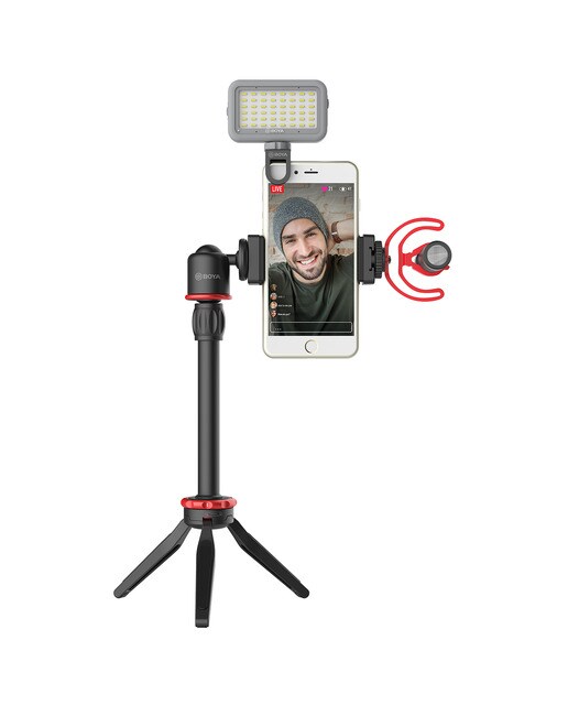 Kit de vídeo universal BOYA BY-VG330  para smartphone Negro-3
