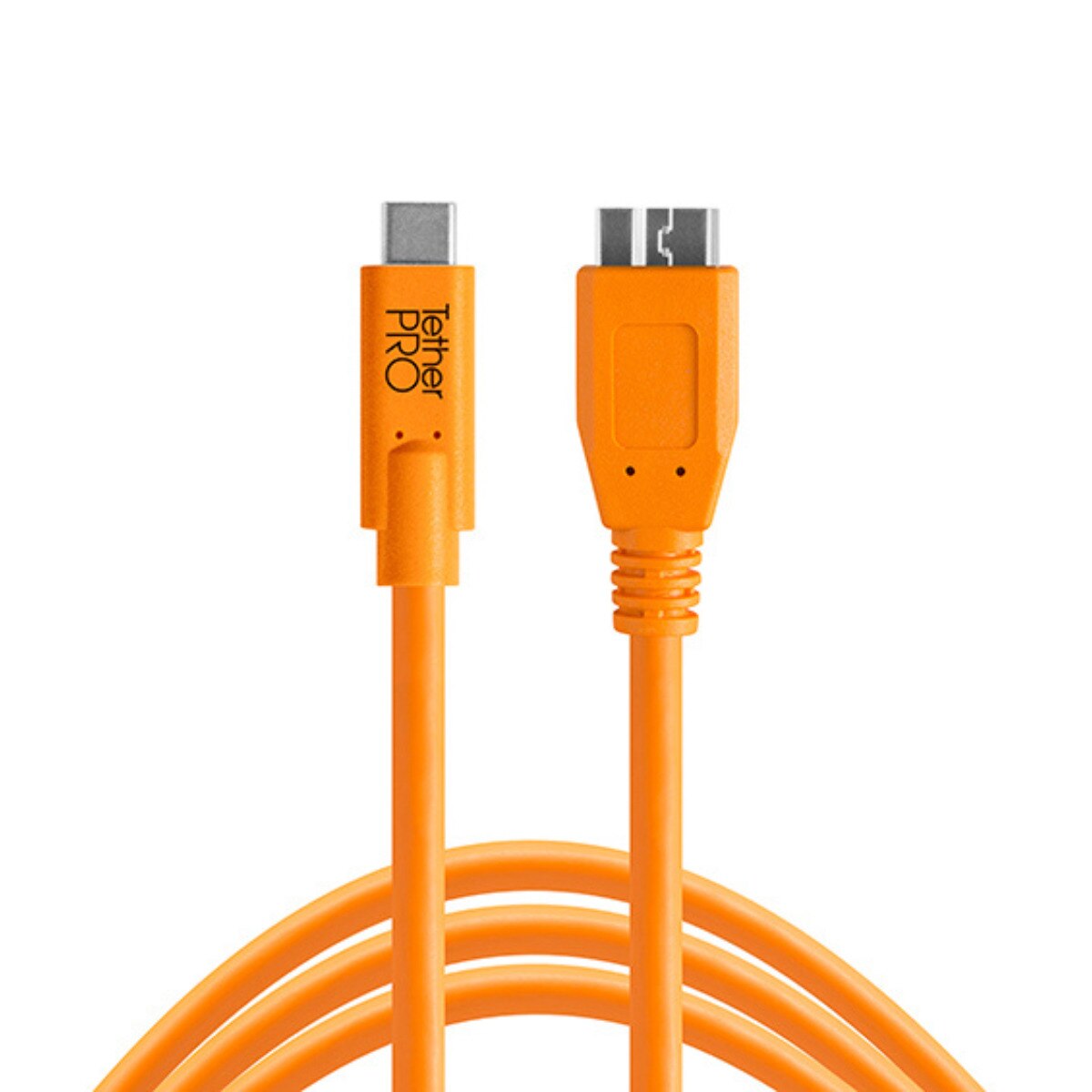 Cable TetherPro USB-C a 3.0 Micro-B de 4,6 m Naranja-1
