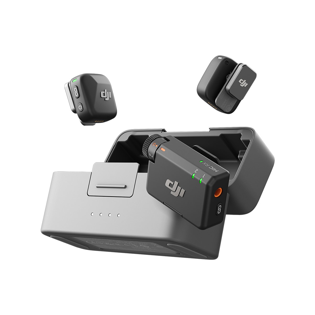 DJI Mic Mini (2Transmissores + 1 Receptor + Base de Carga) 6