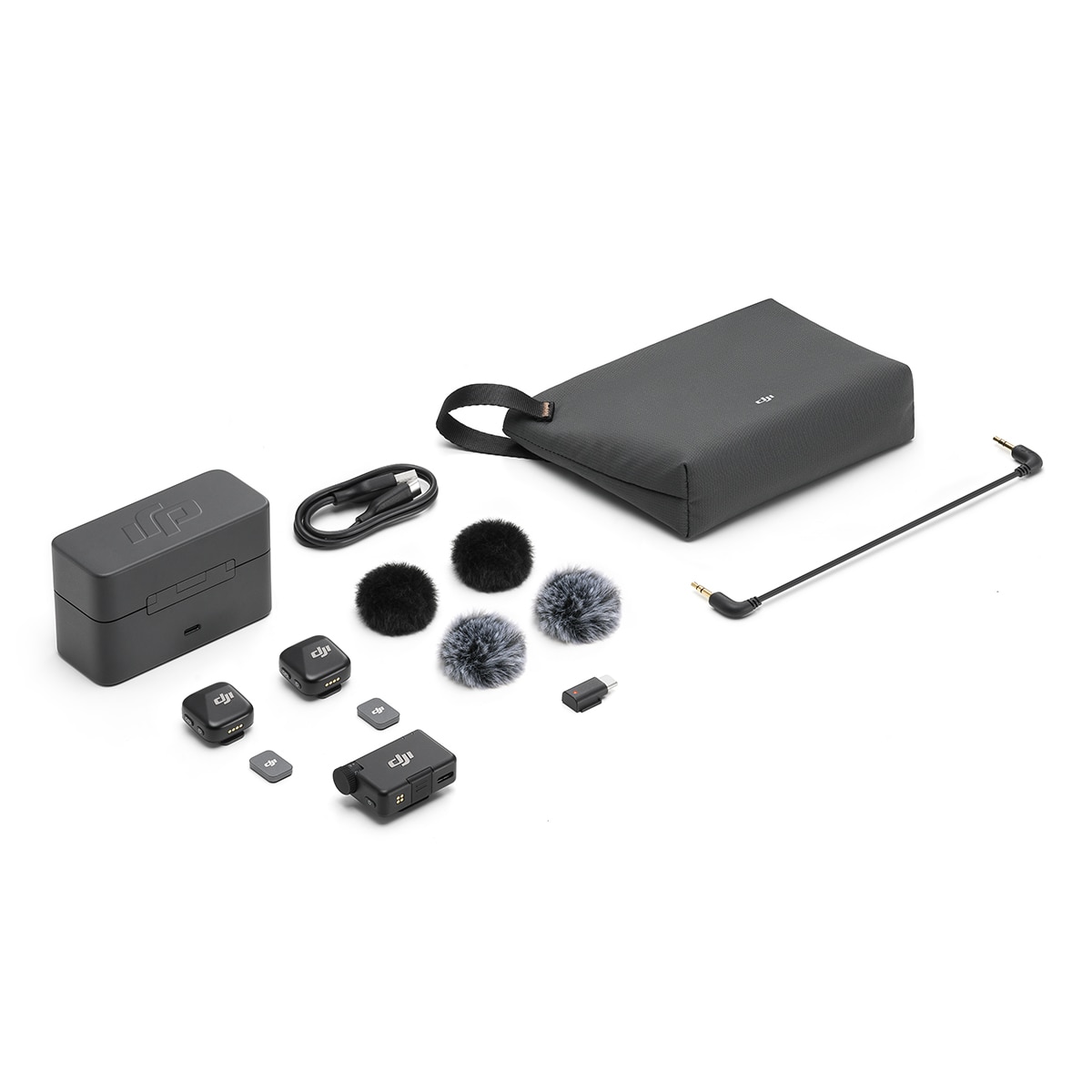 DJI Mic Mini (2Transmissores + 1 Receptor + Base de Carga) 11