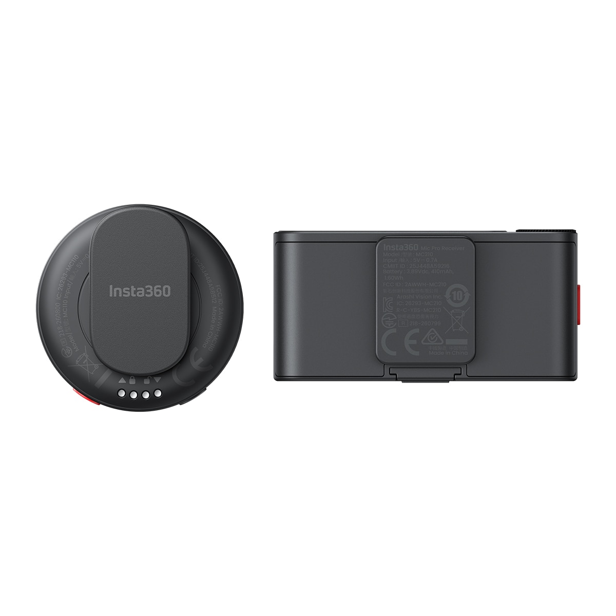 Micrófono inalámbrico insta360 Mic Pro Transmisor + Receptor Negro-3