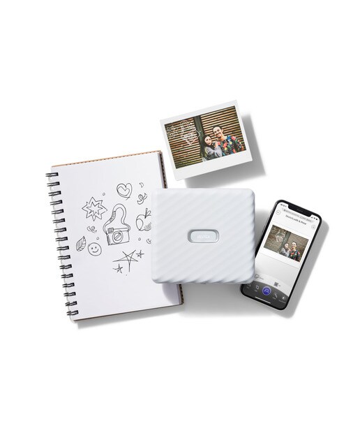 Impresora fotográfica Fujifilm instax Link WIDE Blanco ceniza-2
