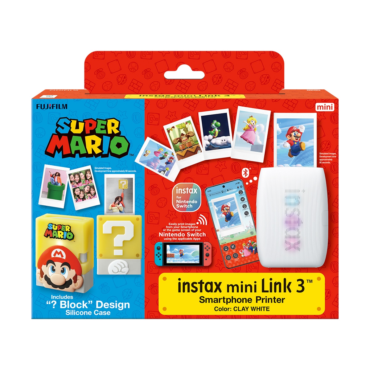 Impresora fotográfica para smartphone Fujifilm instax Mini Link 3 Super Mario Kit Blanco-10