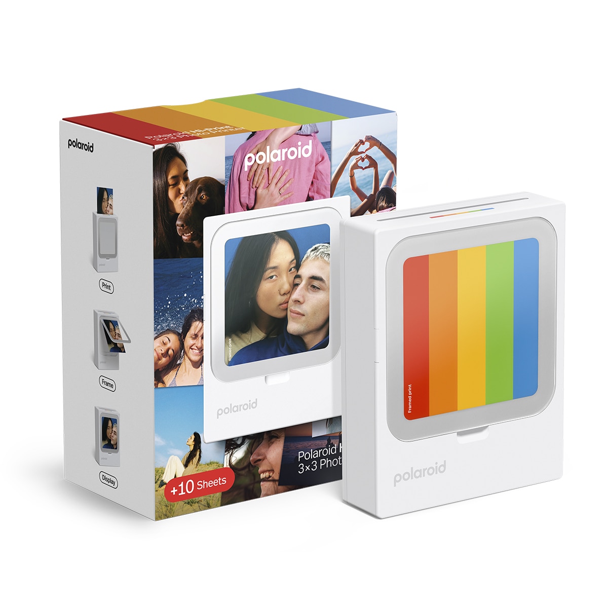 Impresora Fotográfica Polaroid Hi-Print 3x3 + 10 hojas de impresión Blanco-3